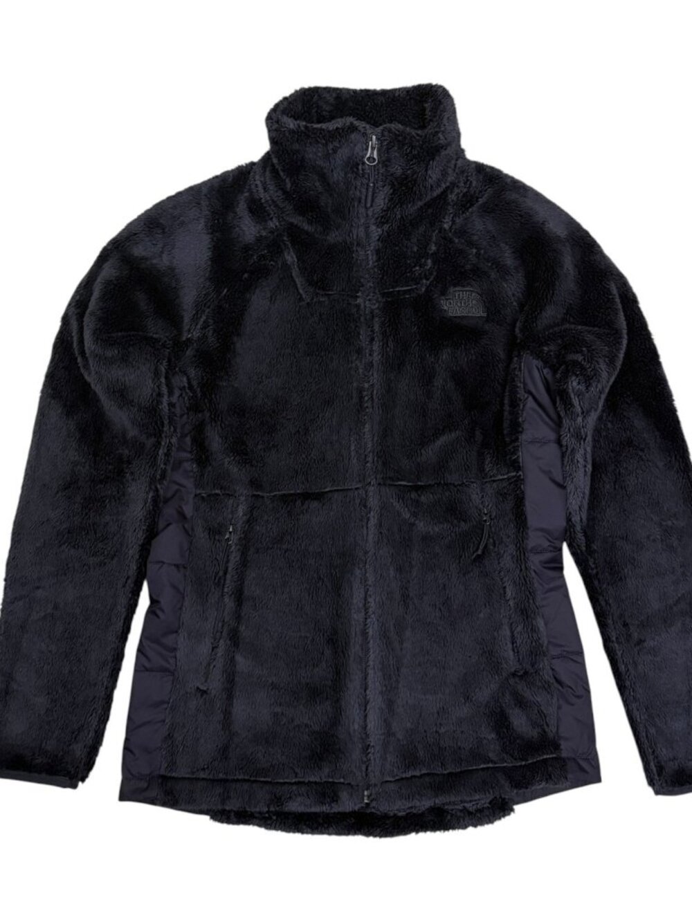 THE NORTH FACE Faux Fur Jacket Fleece Winter Fall Purple Ski Coat Womens Small